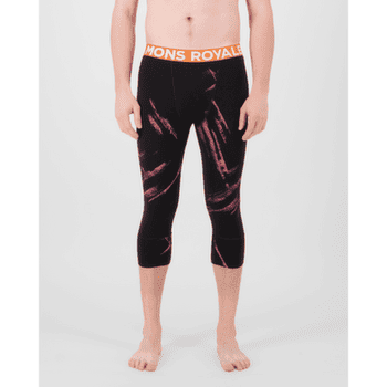 Legginsy 3/4 Mons Royale Cascade Merino Base Layer 3/4 Legging Men Airbrush