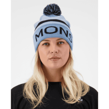 Czapki Mons Royale McCloud Pom Pom Merino Beanie Ice Blue / Moonstone / Black