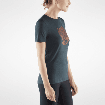 Koszulka z krótkim rękawem Fjällräven Abisko Wool Fox SS Women Lavender Mist- Dark Navy