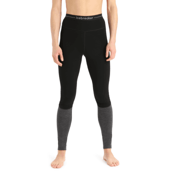Legginsy Icebreaker 200 ZoneKnit Leggings Women BLACK/JET HTHR/CB