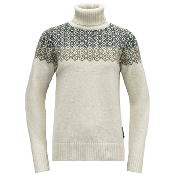 Sweter Devold Syvde Wool High Neck Women 000A OFFWHITE