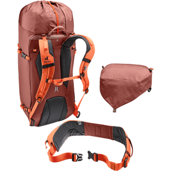 Plecak deuter Guide 34+8 redwood-papaya