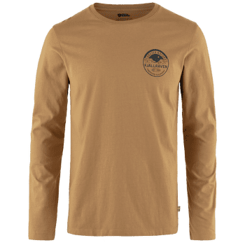 Koszulka z długim rękawem Fjällräven Forever Nature Badge LS T-Shirt Men Buckwheat Brown