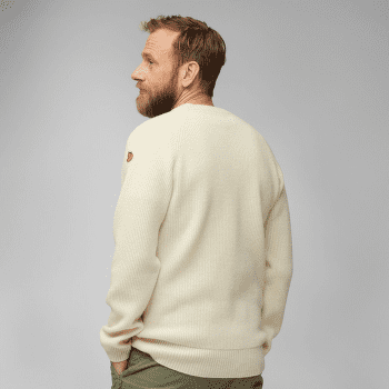 Sweter Fjällräven Övik Rib Sweater Men Chalk White