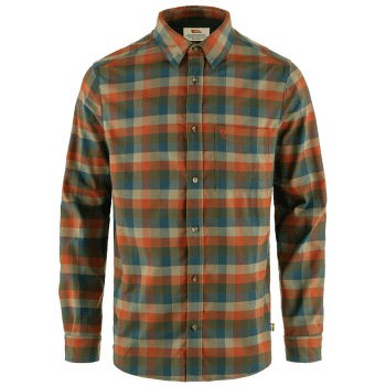 Koszula z długim rękawem Fjällräven Lappland Stretch Flannel Shirt Men Laurel Green-Autumn Leaf