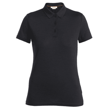 Koszulka polo Icebreaker Merino 150 Tech Lite III SS Polo Women Black