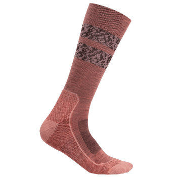 Skarpety Icebreaker Hike+ Light Crew Natural Summit Women TANG/GLOW/BLACK