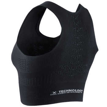 Biustonosz X-Bionic ENERGIZER 4.0 FITNESS CROP TOP Women Black/White