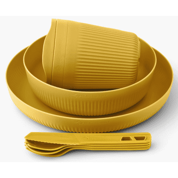 Zestaw Sea to Summit Passage Dinnerware Set - [1P] [7 Piece] Arrowwood Yellow