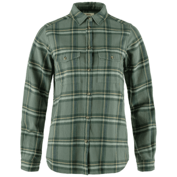 Koszula z długim rękawem Fjällräven Övik Heavy Flannel Shirt Women Patina Green-Deep Patina