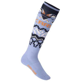 Podkolanówki Kari Traa Johanne Sock PASTEL LIGHT BLUE