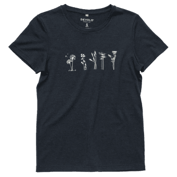 Koszulka z krótkim rękawem Devold Classic Flowers Tee Women 284A INK