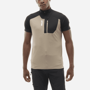 Koszulka z krótkim rękawem Millet Kamet TS Zip SS Men BOTTLE