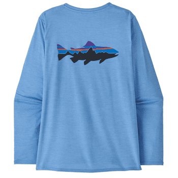 Koszulka z długim rękawem Patagonia Cap Cool Daily Graphic Shirt Waters Long Sleeve Women Fitz Roy Trout: Abundant Blue X-Dye