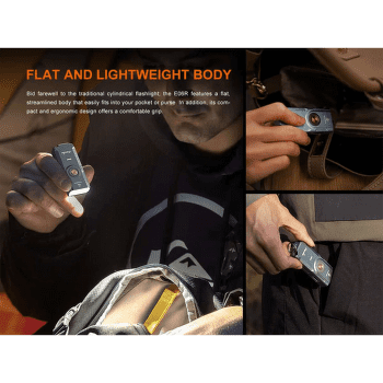 Latarka Fenix Rechargeable Flashlight E06R Grey