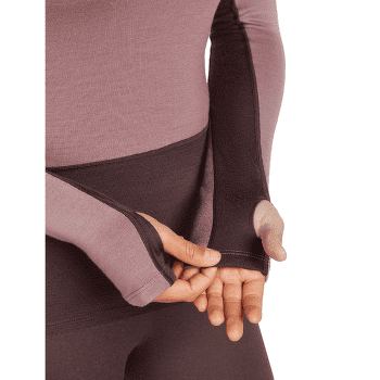 Koszulka z długim rękawem Icebreaker Merino 260 ZoneKnit™ LS Crewe Women JAVA/SUMMIT/CB