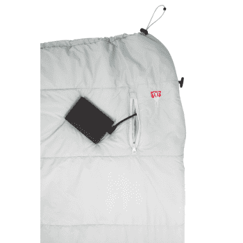 Wkładka do śpiwora Grüezi bag Feater - The Feet Heater Light Light Grey