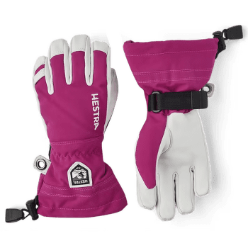 Rękawice Hestra Army Leather Heli Ski Jr. Fuchsia