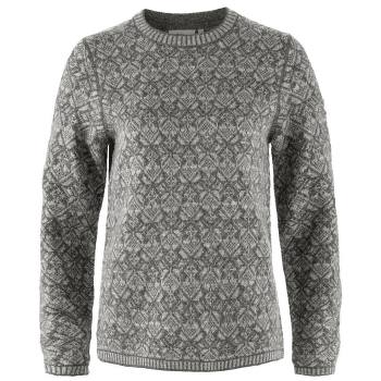 Sweter Fjällräven Snow Round Neck Sweater Women Grey 020
