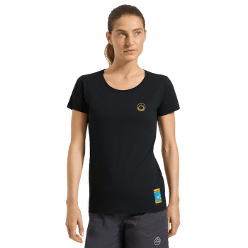Koszulka z krótkim rękawem La Sportiva CLIMBING ON THE MOON T-Shirt Women Viola/Giallo