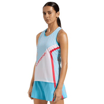 Tank top La Sportiva FLOW TANK Women Hibiscus/Malibu Blue