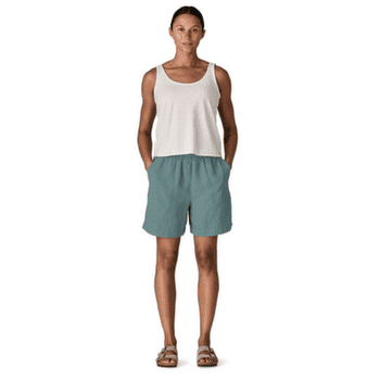 Szorty Patagonia Garden Island Long Shorts - 6 in. Women Whole Weave: Blue Sage