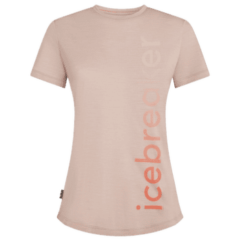 Koszulka z krótkim rękawem Icebreaker Merino Blend 125 Cool-Lite Sphere SS Tee IB Vertical Women PINK QUARTZ