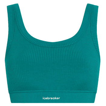 Biustonosz Icebreaker Merino Blend Rib Lotus Bra Women TIDAL TEAL