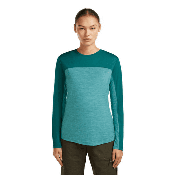 Koszulka z długim rękawem Icebreaker Merino 125 Cool-Lite™ Sphere LS Tee Colour Block Women TIDALTALHTHR/TIDALTEAL/CB