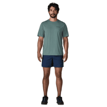 Koszulka z krótkim rękawem Patagonia Cap Cool Daily Shirt  - Boardshort Logo Men Blue Sage - Light Blue Sage X-Dye