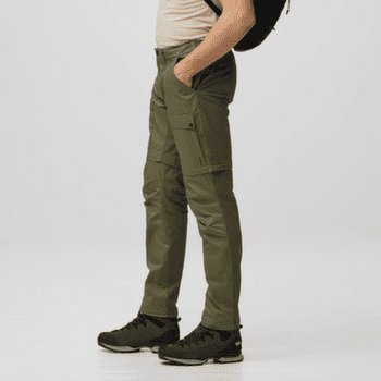 Spodnie Fjällräven ABISKO HYBRID TRAIL TROUSERS ZIP-OFF MEN Laurel Green