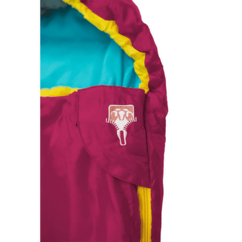 Śpiwór Grüezi bag Kids Grow Colorful Raspberry Red Raspberry Red