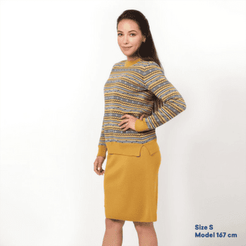 Sweter Kama Merino sweater 5044 pink