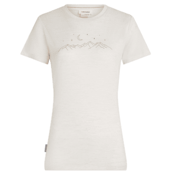 Koszulka z krótkim rękawem Icebreaker Merino 150 Tech Lite SS Tee Sparkling Stars Women ECRU HTHR