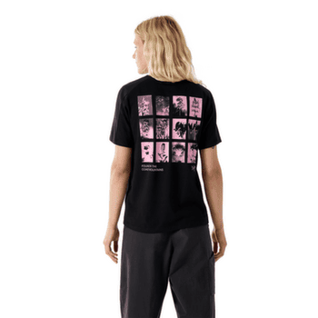 Koszulka z krótkim rękawem Arcteryx Krag SL Cotton Superbloom Crew SS Women Black