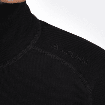 Pulower Aclima FleeceWool V2 Polo zip Women Jet Black