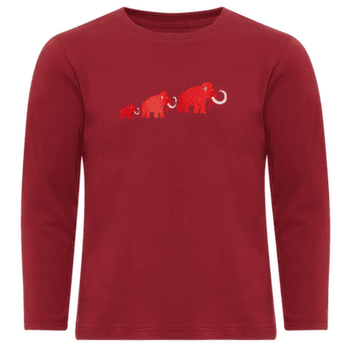 Koszulka z długim rękawem Mammut MAMMUT CORE LONGSLEEVE KIDS LOGO 3818 dark mammut red