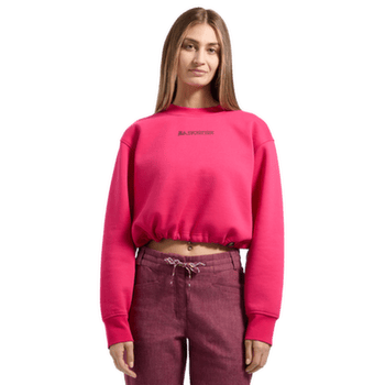 Bluza La Sportiva HERITAGE LOGO CROP SWEATER Women Azalea/Redwood