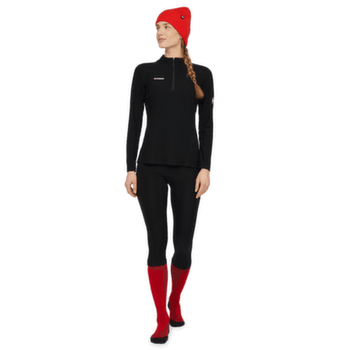 Legginsy 3/4 Mammut Tree Wool Thermal FL 3/4 Tights Women black 0001