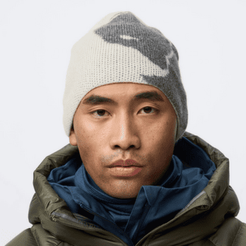 Czapki Fjällräven Bergtagen Jacquard Beanie Dark Navy-Mustard Yellow