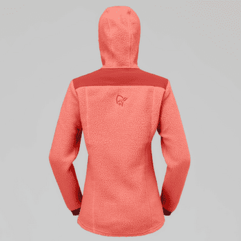 Kurtka Norrona trollveggen warm3 Zip Hood Women Deep Sea Coral/Baked Apple