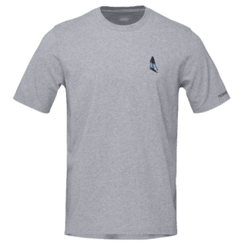 Koszulka z krótkim rękawem Norrona /29 cotton activity embroidery T-shirt Men Grey Melange