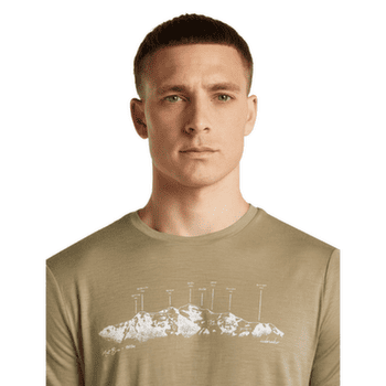 Koszulka z krótkim rękawem Icebreaker Merino 150 Tech Lite SS Tee The Peaks Men ATLANTIS