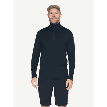 Koszulka z długim rękawem Devold Breeze Plus Merino 200 Zip Neck Men 284A INK