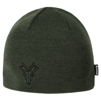 Czapki Kama Knitted Merino beanie Kama LA02 dark green