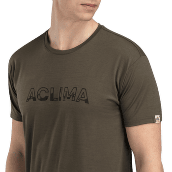 Koszulka z krótkim rękawem Aclima LightWool Tee Logo Men Navy Blazer