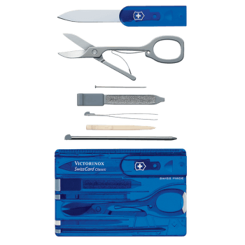 Nóż Victorinox SwissCard (0.7122.T2) Sapphire Translucent