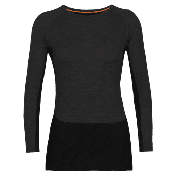 Koszulka z długim rękawem Icebreaker 200 ZoneKnit LS Crewe Women JET HTHR/BLACK/METRO HTHR/CB