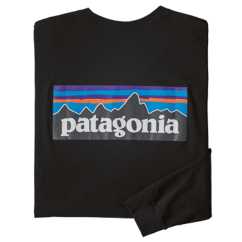 Koszulka z długim rękawem Patagonia Long-Sleeved P-6 Logo Responsibili-Tee Men Black
