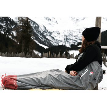 Wkładka do śpiwora Grüezi bag Feater - The Feet Heater Dark Red
